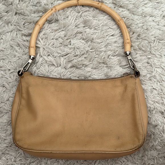 Gucci shoulder bag w bamboo handle - Picture 3 of 5